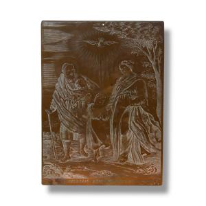 Lastra in Rame Finemente Incisa - XVIII Secolo